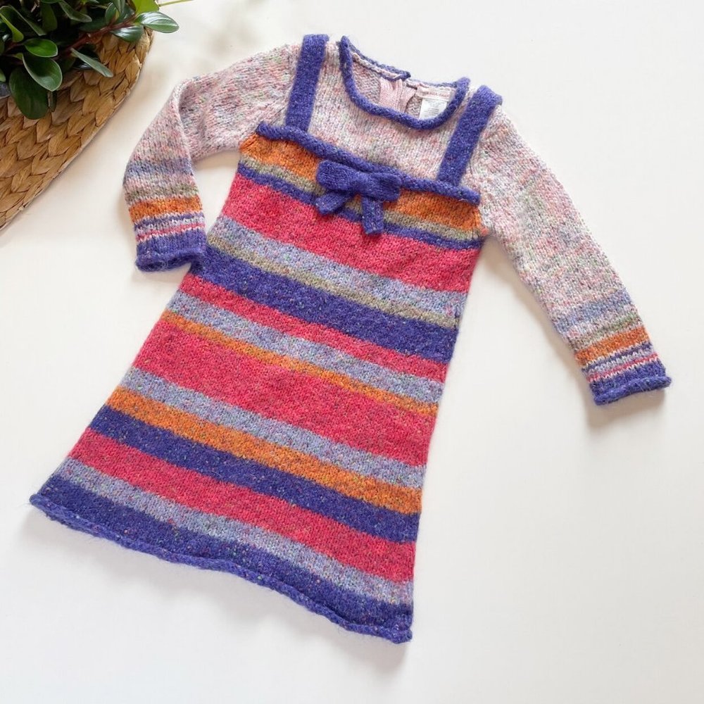 Deux Par Deux Mohair Blend Sweater Dress | Size 4
